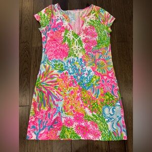 Lilly Pulitzer Skipper Popover Octopus Cove dress